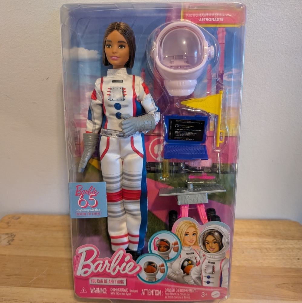 Barbie Space Explorer Doll in White and Pink